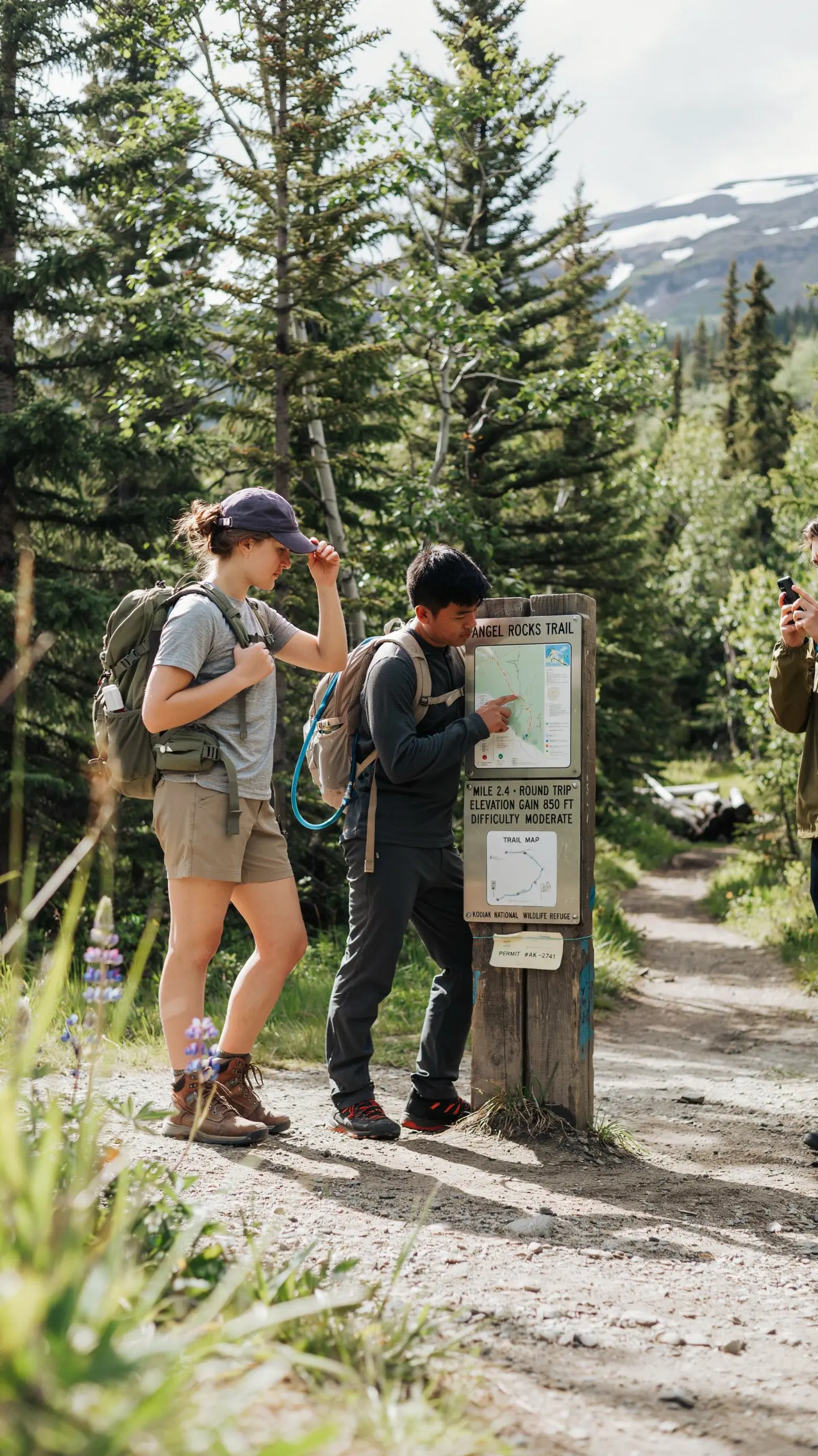 voyini hiking photo at Angel Rocks trailhead in Alaska