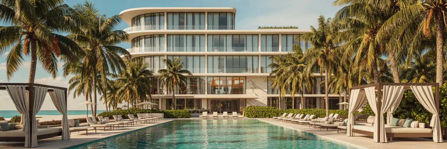 a luxury beachfront hotel in Miami
